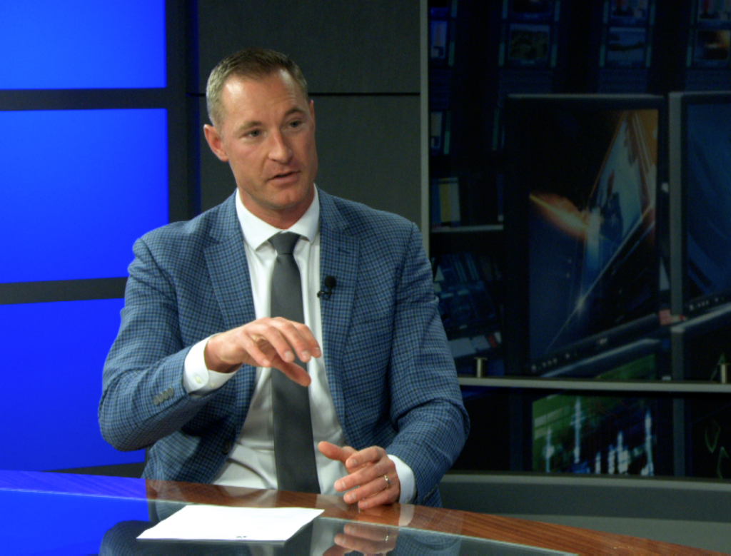 REVA's Dr. Swarbrick on set of The Wellness Hour