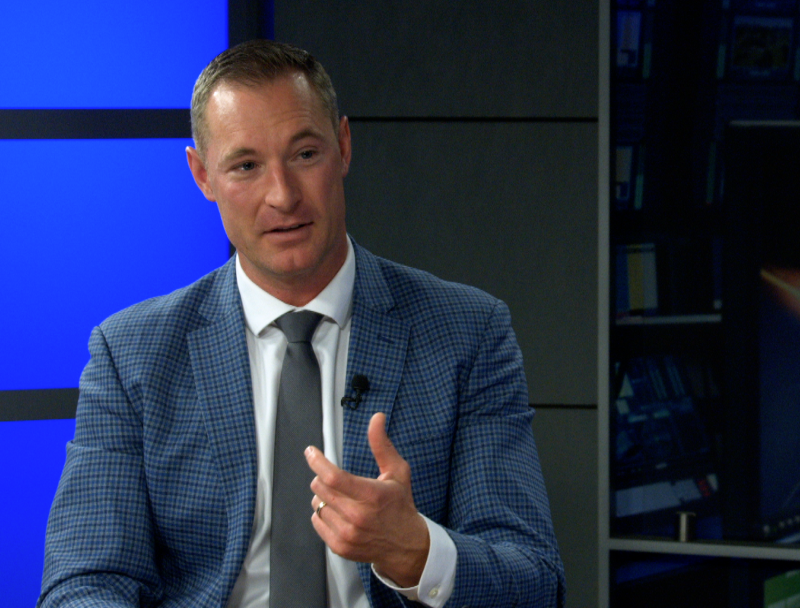 REVA's Dr. Swarbrick on the set of The Wellness Hour