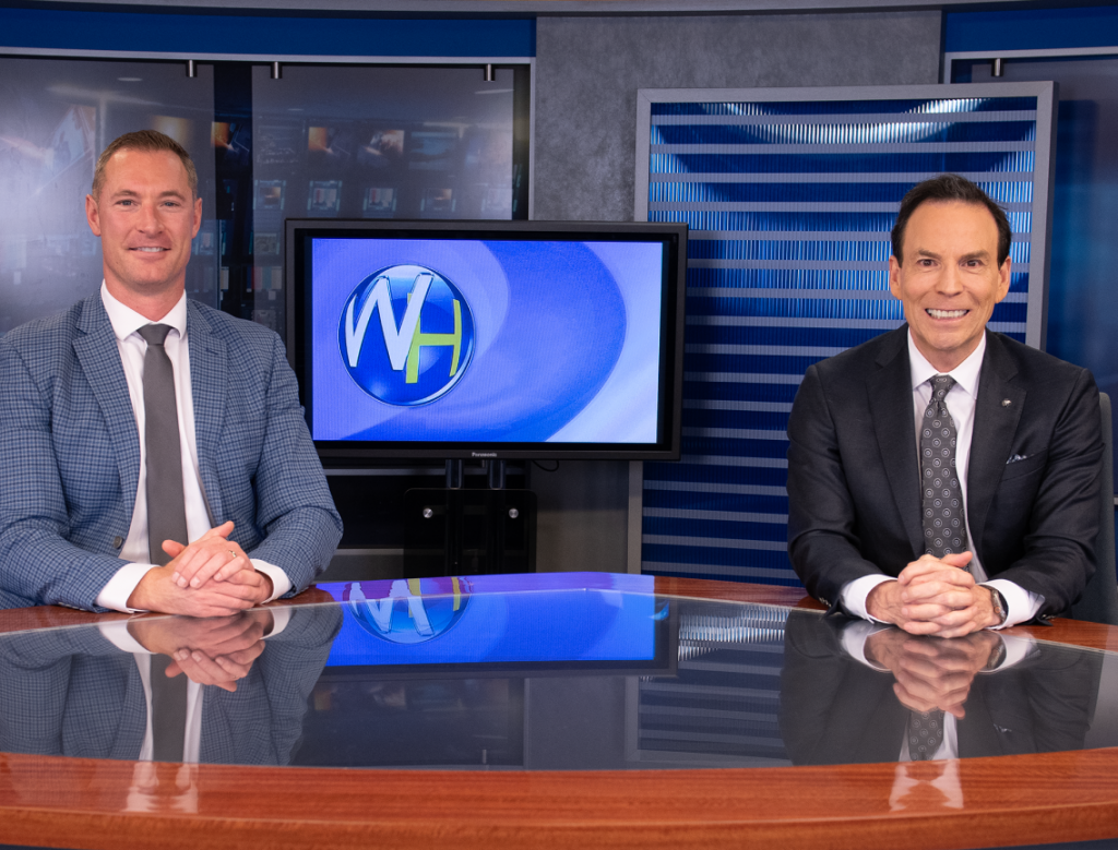 REVA's Dr. Swarbrick on set at The Wellness Hour